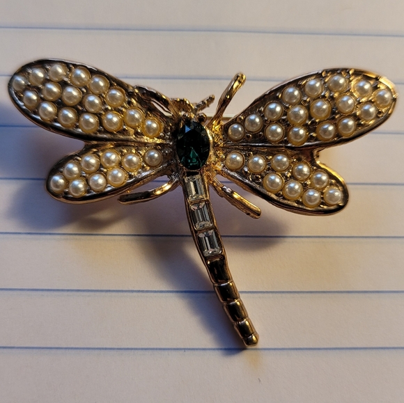 2 Vintage Dragon Fly Pendants - Picture 4 of 6